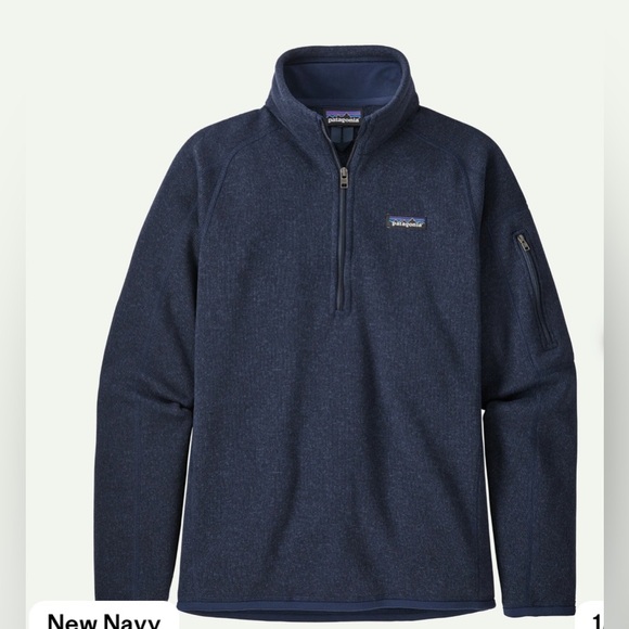 PATAGONIA Better Sweater 1/4-Zip Fleece Blue Sz Small - Picture 11 of 12
